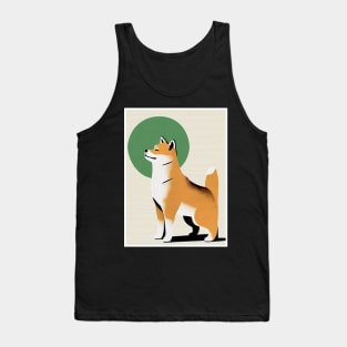 Shiba Inu Dog, Japanese Art Tank Top